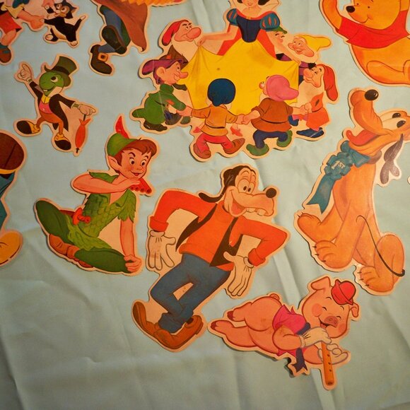 Rare *Vintage 24 Walt Disney Characters, 16 Large Wall Decoration - Picture 3 of 16